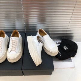 Jil Sander Fashion Calf Leather Thick Soled Casual Shoes White For Women 