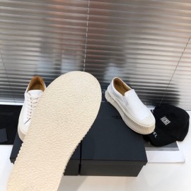 Jil Sander Fashion Calf Leather Thick Soled Casual Shoes White For Women 