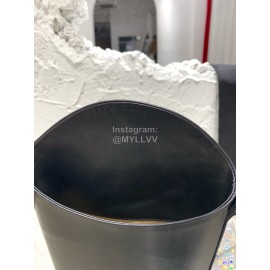 Jil Sander Black Leather Chelsea Boots For Women 