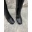 Jil Sander Winter Black Leather High Heel Long Boots For Women 
