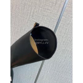 Jil Sander Fashion Winter Leather Boots For Women Black