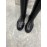 Jil Sander Fashion Black Leather Long Boots For Women 