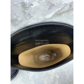 Jil Sander Fashion Black Leather Long Boots For Women 