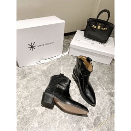 Jil Sander Winter Autumn New Black Leather High Heel Pointed Boots For Women 