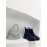 Jil Sander Winter Autumn Leather Thick Soled Short Boots For Women Blue