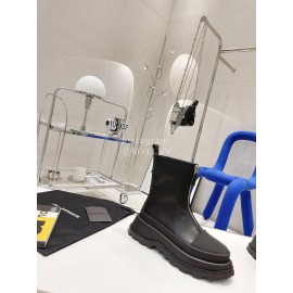 Jil Sander Thick Bottom Zipper Short Boots For Women Black