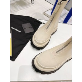Jil Sander Fashion Thick Bottom Zipper Short Boots For Women