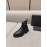 Jil Sander Cowhide Thick Bottom Short Boots For Women Black