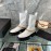 Jil Sander Cowhide Chain Thick Bottom Boots For Women White