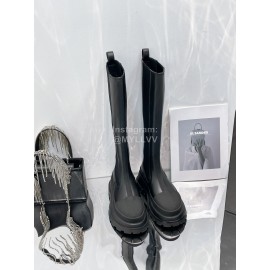 Jil Sander Cowhide Thick Bottom Long Boots For Wom..