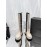 Jil Sander Cowhide Thick Bottom Long Boots For Women Beige