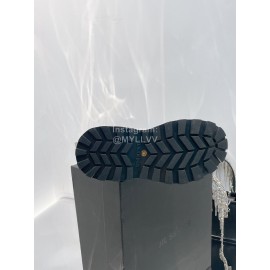 Jil Sander Cowhide Thick Bottom Long Boots For Women Beige