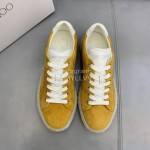 Jimmy Choo Vintage Cashmere Sheepskin Casual Shoes For Men Tan