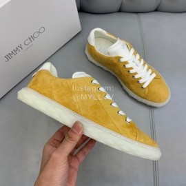 Jimmy Choo Vintage Cashmere Sheepskin Casual Shoes For Men Tan
