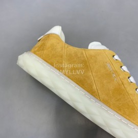 Jimmy Choo Vintage Cashmere Sheepskin Casual Shoes For Men Tan