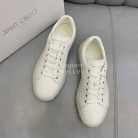 Jimmy Choo Vintage Cashmere Sheepskin Casual Shoes For Men White