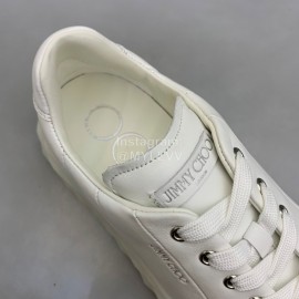 Jimmy Choo Vintage Cashmere Sheepskin Casual Shoes For Men White