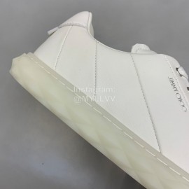 Jimmy Choo Vintage Cashmere Sheepskin Casual Shoes For Men White