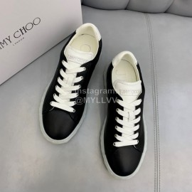 Jimmy Choo Vintage Cashmere Sheepskin Casual Shoes For Men Black