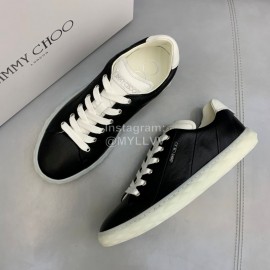 Jimmy Choo Vintage Cashmere Sheepskin Casual Shoes For Men Black