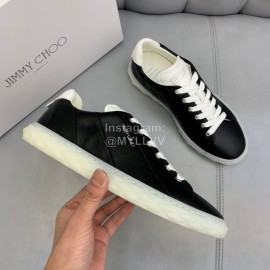 Jimmy Choo Vintage Cashmere Sheepskin Casual Shoes For Men Black