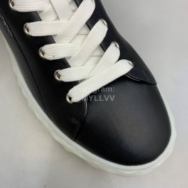 Jimmy Choo Vintage Cashmere Sheepskin Casual Shoes For Men Black