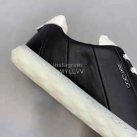 Jimmy Choo Vintage Cashmere Sheepskin Casual Shoes For Men Black