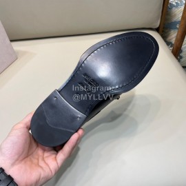 Jimmy Choo Black Leather Casual Shoes For Men 