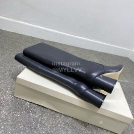 Jimmy Choo Winter Calf Leather Thick High Heel Boots For Women Black