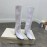 Jimmy Choo Winter Calf Leather Thick High Heel Boots For Women White