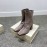 Jimmy Choo Winter Velvet Thick High Heel Short Boots For Women Gray