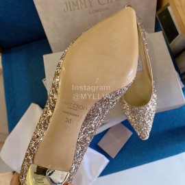 Jimmy Choo Classic Shining Pointed High Heels For Women