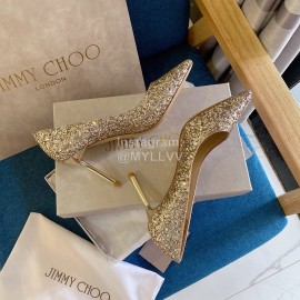 Jimmy Choo Classic Shining Pointed High Heels For Women
