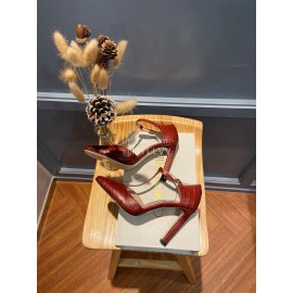 Jimmy Choo Soft Embossed Leather High Heel Sandals For Women 