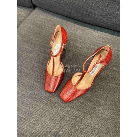 Jimmy Choo Soft Embossed Leather High Heel Sandals For Women 