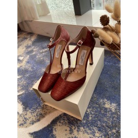 Jimmy Choo Soft Embossed Leather High Heel Sandals For Women 