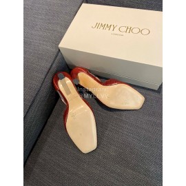 Jimmy Choo Soft Embossed Leather High Heel Sandals For Women 