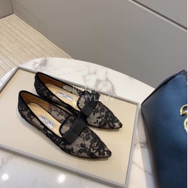 Jimmy Choo Autumn New Lace Shoes For Women Black
