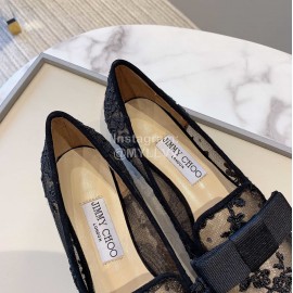 Jimmy Choo Autumn New Lace Shoes For Women Black