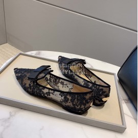 Jimmy Choo Autumn New Lace Shoes For Women Black