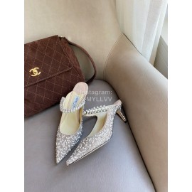 Jimmy Choo Fashion Pearl Pointed High Heel Sandals For Women 