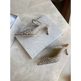 Jimmy Choo Fashion Pearl Pointed High Heel Sandals For Women 