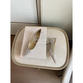 Jimmy Choo Elegant Pearl Pointed High Heels For Women 