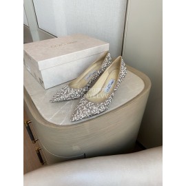 Jimmy Choo Elegant Pearl Pointed High Heels For Women 