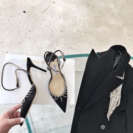 Jimmy Choo Diamond Tassel High Heel Sandals For Women 