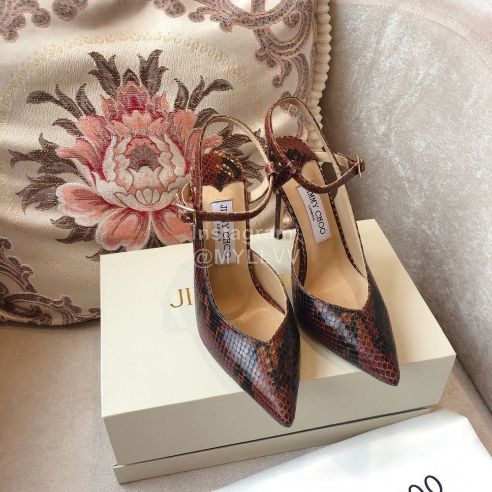 Jimmy Choo New Sheepskin High Heel Sandals For Women