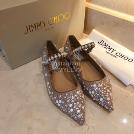 Jimmy Choo New Pearl Belt Flat Heel Sandals For Women