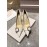 Jimmy Choo Fashion Leather Pointed High Heels For Women White