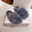 Jimmy Choo Autumn Winter Soft Fur Slippers For Women Gray