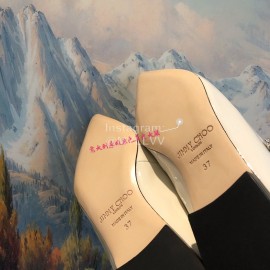 Jimmy Choo Soft Leather Flat Heel Sandals For Women White